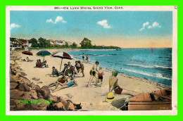 SOUND VIEW, CT - OLD LYME SHORES - ANIMATED WITH PEOPLES -  TRAVEL - PUB. BY J. SOLOMON - - Other & Unclassified