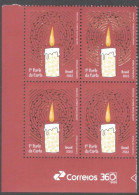 BRAZIL #15/2023 -   CHRISTMAS CANDLE ”  BLK OF 4   MINT - Unused Stamps