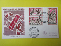 Marcophilie - Enveloppe - République Du Congo - 1° Jour - Jeux Sportifs 1962 - Brazzaville - FDC