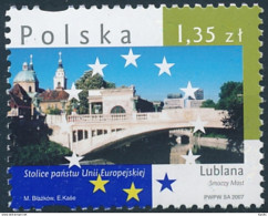 Mi 4335 ** MNH Capital Ljubljana Dragon Bridge & The Cathedral - Slovenia Slovenien Laibach Slovénie Eslovenia - Ongebruikt