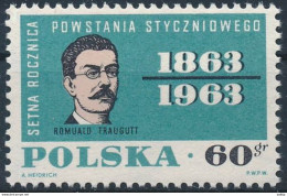 Mi 1370 ** MNH Lettonica / 1863 January Uprising 100th Anniversary - Romuald Traugutt - Ongebruikt