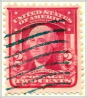 US George Washington 2 Cent Red Stamp 1902-1903 Used V1 - Gebraucht