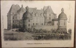 Cpa 24 Dordogne, Château D'Hautefort, éd Domège, Dos Simple, écrite En 1903 - Hautefort