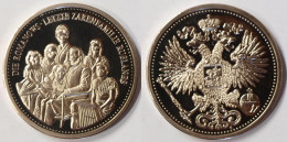 Medaille Die Romanows - Letzte Zarenfamilie Russlands Ø 40 Mm      (p415 - Non Classés