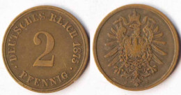 2 Pfennig Kaiserreich EMPIRE 1875 J Jäger 2     (r541 - 2 Pfennig