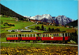 51473 - Tirol - Stubaital , Stubaitalbahn Bei Fulpmes Mit Freischwimmbad - Gelaufen 1985 - Neustift Im Stubaital
