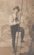 Climbing Mountaineering Alpinism Old Photo Postcard Ca.1910 - Escalade