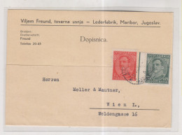 YUGOSLAVIA,1934 MARIBOR  Nice Postcard  To Austria - Brieven En Documenten