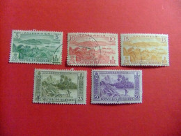 55 NOUVELLES HEBRIDES 1957 / PAISAJES / YVERT 175/ 77 +179 +182 FU - Usati