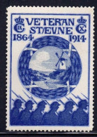 Denmark Cinderella / Poster Stamp - VETERAN ST / EVNE 1864 - 1914 Reunion Stamp - Local Post Stamps