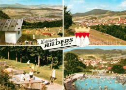 72875737 Hilders Rhoen Panorama Luftkurort Freibad Kuranlagen Wappen Hilders Rho - Hilders