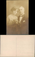 Foto  Hochzeit - Mann Und Frau Blumenstrauss 1925 Privatfoto - Marriages