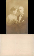 Foto  Hochzeit - Mann Und Frau Blumenstrauss 1925 Privatfoto - Hochzeiten