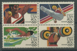 USA 1983 Olympia Sommerspiele'84 Los Angeles 1622/25 ZD Postfrisch - Unused Stamps