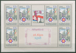 Tschechische Republik 1998 80 Jahre Republik 196 K Postfrisch (C62767), Hinweis - Blocks & Kleinbögen