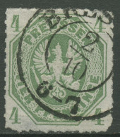 Preußen 1861 Wappenadler 14 A Gestempelt, Kl. Fehler - Used