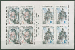 Tschechische Republik 1996 Jüdische Baudenkmäler 142/43 K Postfrisch (C62765) - Blocks & Kleinbögen