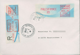 Frankreich ATM 1989 PHILEXFRANCE '89 Ersttagsbrief ATM 10 FDC (X80580) - 1985 Papier « Carrier »