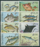 Gambia 1989 Fische Meeräsche Riesenmanta Pferdekopf 914/21 Postfrisch - Gambia (1965-...)