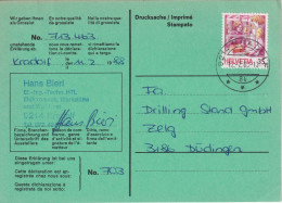 Grossisten Karte  "Bieri Elektro, Kradolf"       1988 - Brieven En Documenten