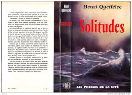 C1 MER Queffelec SOLITUDES Jaquette PECHE TERRE NEUVE Port Inclus France - Altri & Non Classificati