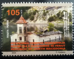 NORTH MACEDONIA 2024 - CULTURAL HERITAGE,CHURCH OF ST.NICHOLAS-MAVROVO MNH - North Macedonia