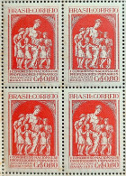 C 324 Brazil Stamp National Congress Teachers Education Salvador Bahia 1953 Block Of 4 - Nuevos