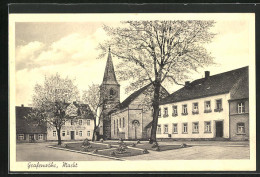 AK Grafenwöhr, Markt Mit Gasthaus Kulmbacher Bräustüble Und Kirche  - Kulmbach