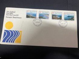 13-5-2024 (5 Z 4) New Zealand FDC - Seascape 1977 - FDC