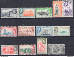 1953-61 BARBADOS - SG 289/301 Serie Di 13 Valori - MNH** - Other & Unclassified