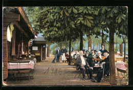 AK Berlin-Grunewald, Carl Husters Waldschänke Mit Terrasse  - Grunewald