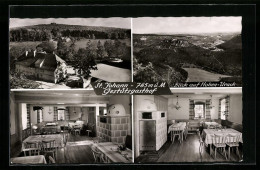 AK St. Johann / Schwäb. Alb, Gestütsgasthof, Aussen- Und Innenansichten, Panorama Von Hohen-Urach  - Bad Urach