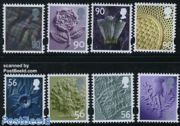 Great Britain 2009 Regional Definitives 8v, Mint NH, Nature - Various - Flowers & Plants - Trees & Forests - Textiles - Ongebruikt