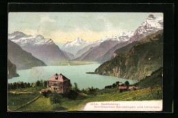 AK Seelisberg, Schlösschen Beroldingen Und Urnersee  - Seelisberg