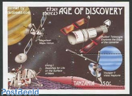 Tanzania 1990 Voyager II S/s, Mint NH, Transport - Space Exploration - Tanzania (1964-...)