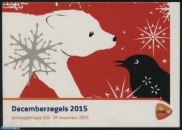 Netherlands 2015 Christmas Presentation Pack 532, Mint NH, Nature - Religion - Animals (others & Mixed) - Bears - Bird.. - Ungebraucht