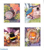 Switzerland 2022 Animals 4v S-a, Mint NH, Nature - Animals (others & Mixed) - Birds - Insects - Kingfishers - Nuevos