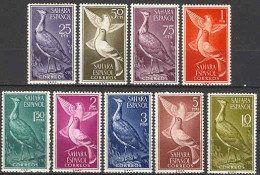 Spanish Sahara 1961 - Aves Ed 180-88 (**) - Seagulls