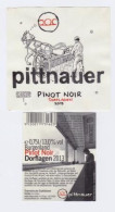 Etiquette Et Contre étiquette Vin Autichien " PITTNAUER " Pinot Noir 2013 " Cheval Agriculteur (2730)_Ev338 - Pferde