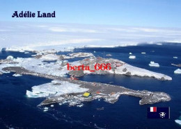 TAAF Antarctica Adelie Land Base Aerial View UNESCO New Postcard - TAAF : French Southern And Antarctic Lands