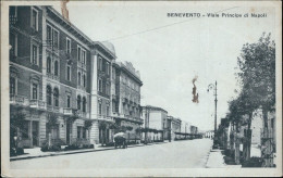 Cs382 Cartolina Benevento Citta' Viale Principe Di Napoli 1930 Campania - Benevento