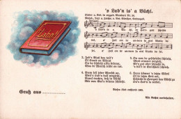 H2213 - Litho Anton Günther Liedkarte - S Labn Is A Büchl .... Erzgebirgisches Volkslied - Musique