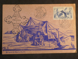 DO12  MAURITANIE    BELLE CARTE  MAXI   1946 ROSSO  + AFF. INTERESSANT+++ - Lettres & Documents