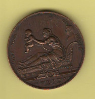France Medaille Medal 1820 Henri D'Artois  Compte Chambord Medaglia  Michele Arcangelo E Il Diavolo - Royaux/De Noblesse