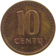 LITHUANIA 10 CENTU 1991 #s105 0615 - Litouwen