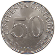 BOLIVIA 50 CENTAVOS 1967 #s105 0095 - Bolivië