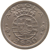 ANGOLA 2 1/2 ESCUDOS 1968 #s105 0107 - Angola