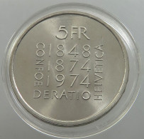 SWITZERLAND 5 FRANCS 1974 #sm14 0185 - 5 Francs