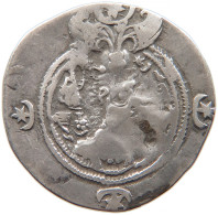 SASANIAN EMPIRE DRACHM Khusro II. 590-628 #t033 0401 - Orientalische Münzen