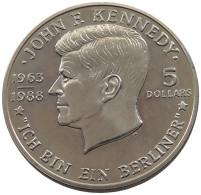 NIUE 5 DOLLARS 1988 KENNEDY UNC #sm14 1045 - Niue